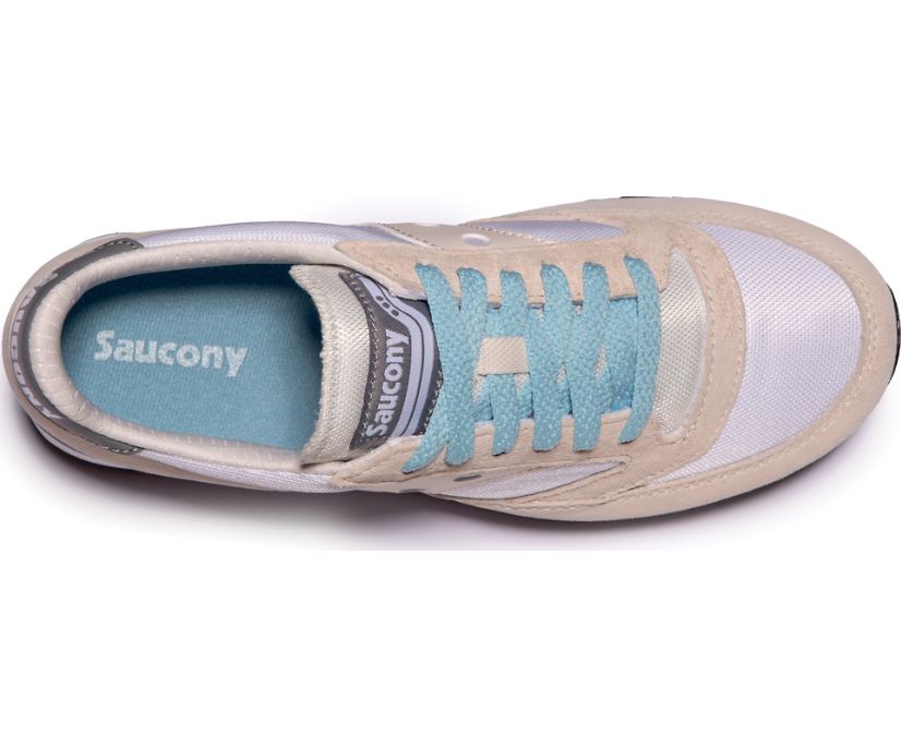 Saucony Jazz 81 Women's Originals White / Khaki / Grey | Canada 022CTVE